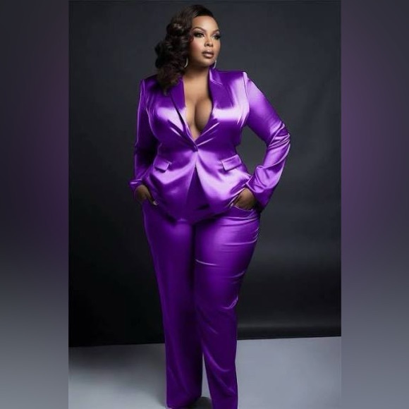 Xpluswear Pants - NWT Xpluswear 2-piece pantsuit purple XL